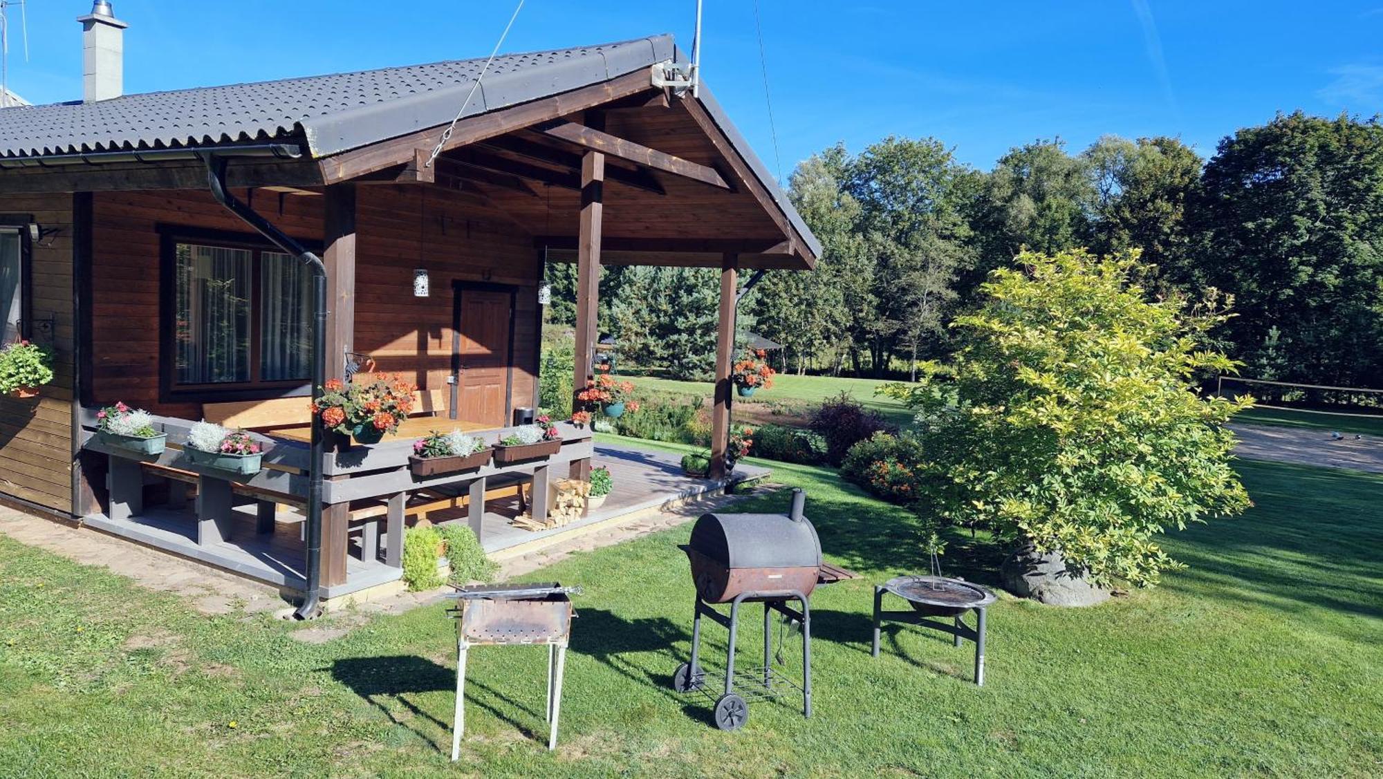 Atostogu Namelis-Pirtis Prie Upes Villa Anykščiai Екстериор снимка